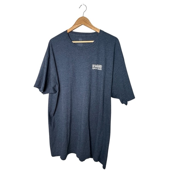 VANS XXL Men’s Blue T-Shirt with Back, bold VANS printing - Picture 1 of 4